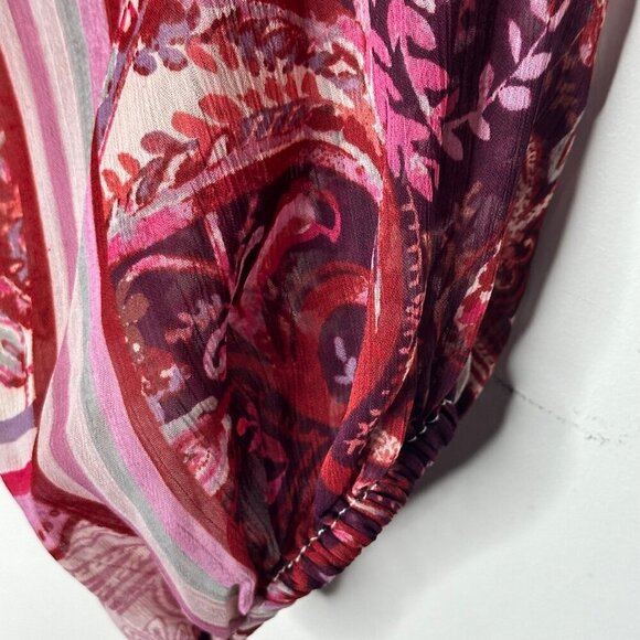 Ophelia Roe Floral Boho Dress Women's M Pink fairy grunge babydoll 70s flowy - Picture 12 of 16